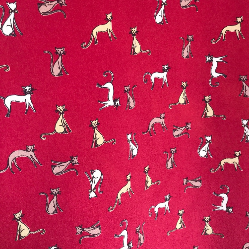 Audrey 3+1 Red Cat Blouse 3/4 Length Sleeves - Picture 2 of 6